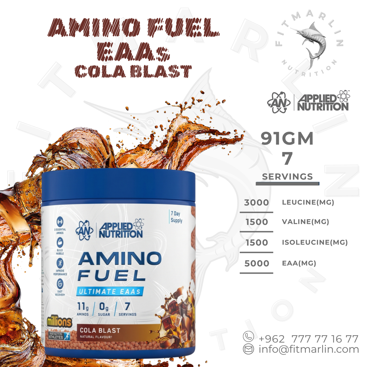 Applied Nutrition Amino Fuel Ultimate EAAs – 91g