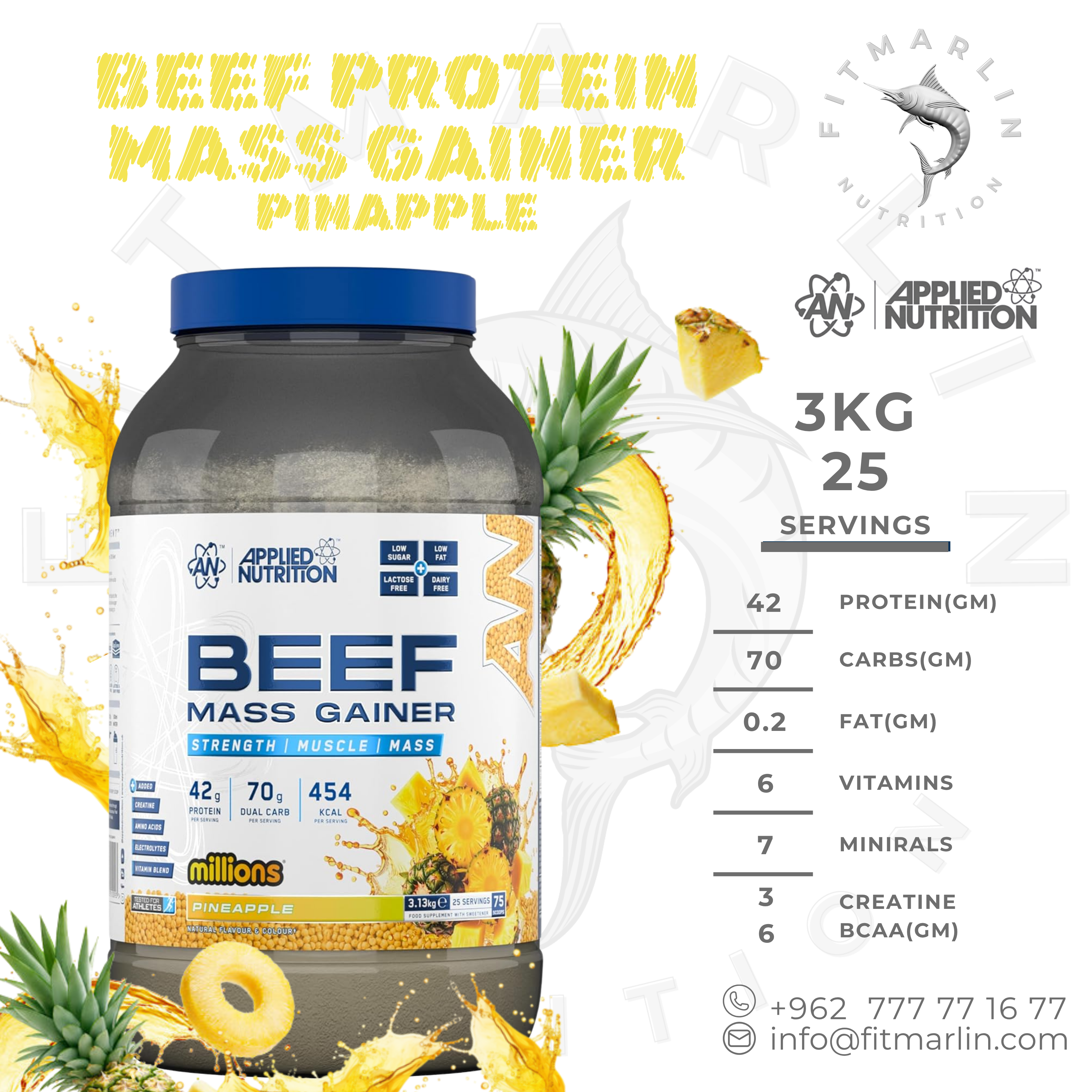 Applied Beef Mass Gainer 3KG
