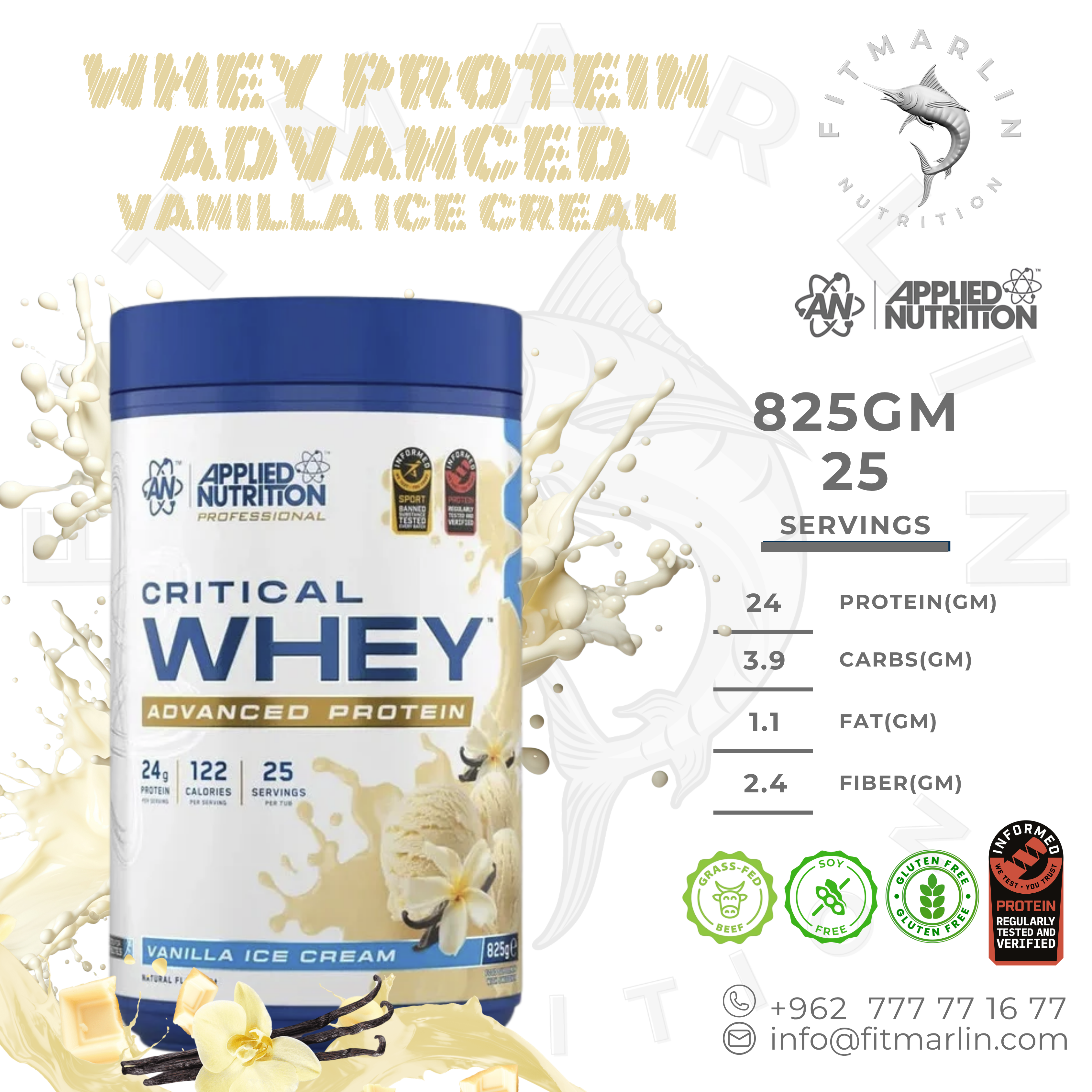 Applied Critical Whey (1.8lb,825gm)