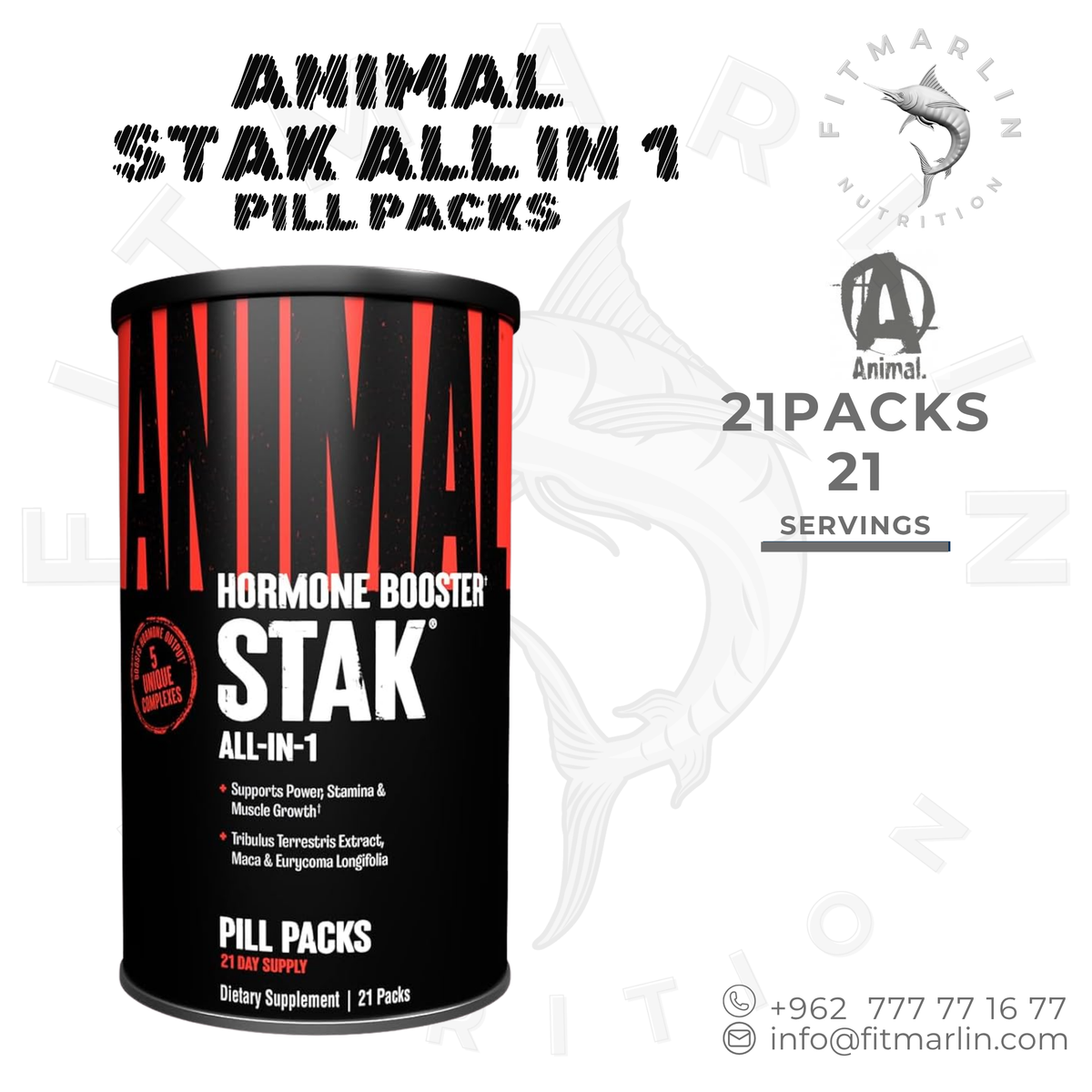 Animal Stak – All-in-1 Hormone Booster – 21 Packs