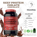 MuscleMeds Carnivor Hydrolyzed Beef Protein Isolate (2lb,949gm)