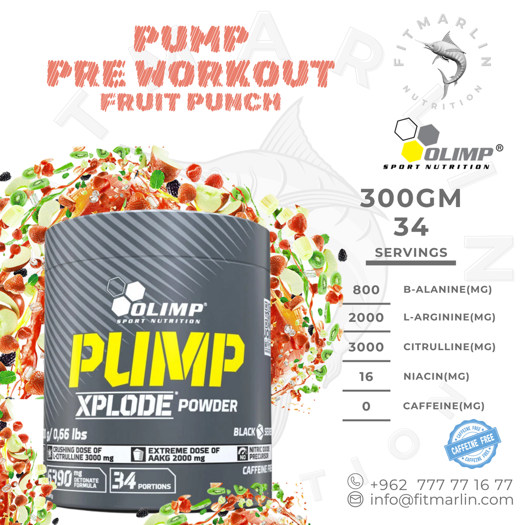 Olimp Pump Xplode Powder – Fruit Punch – 300GM