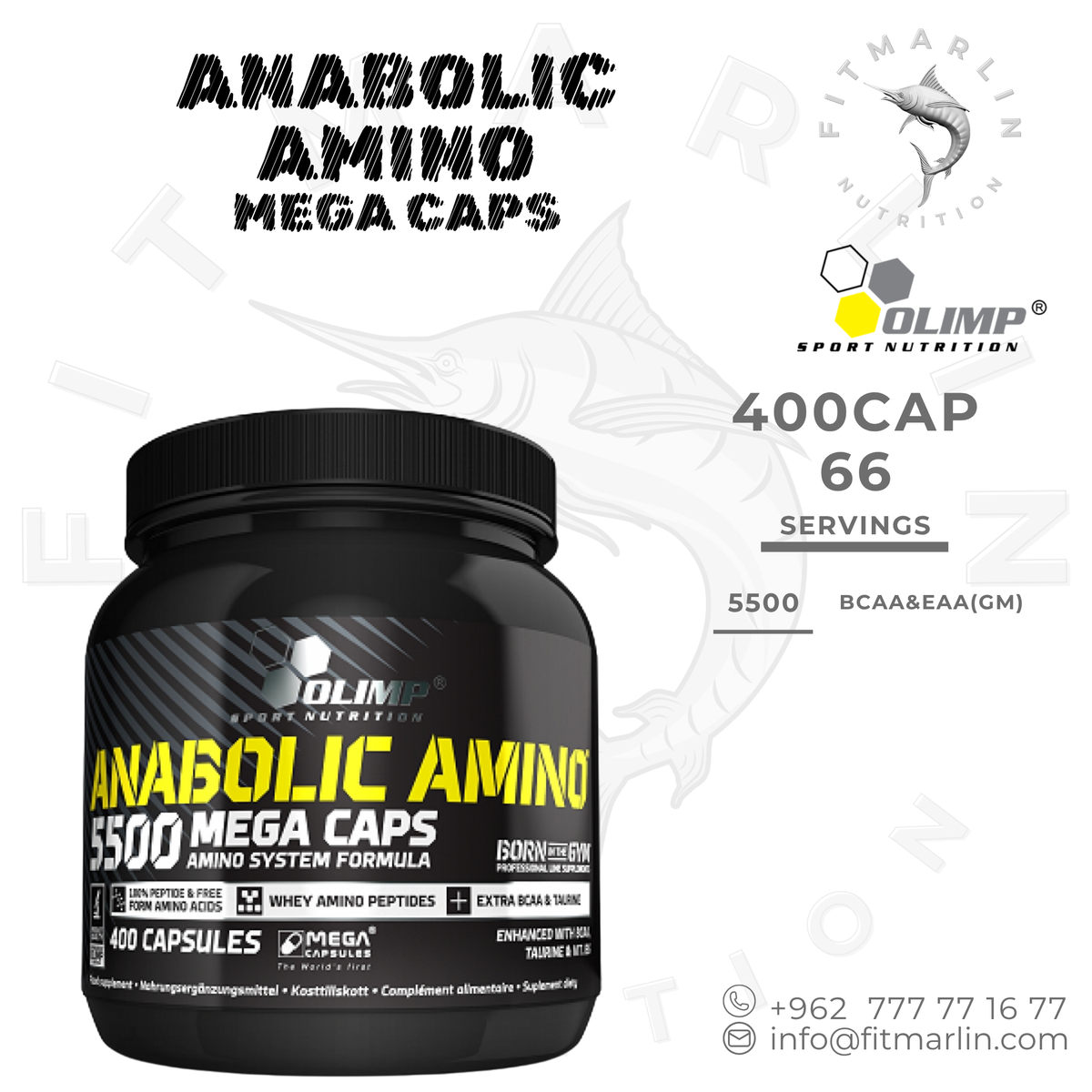 Olimp Anabolic Amino 5500 Mega Caps – 400 Capsules