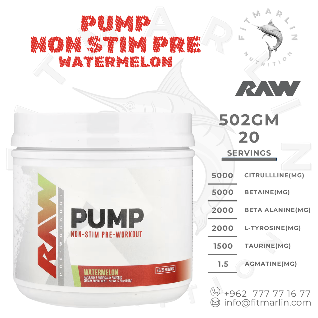RAW Nutrition Pump Non-Stim Pre-Workout