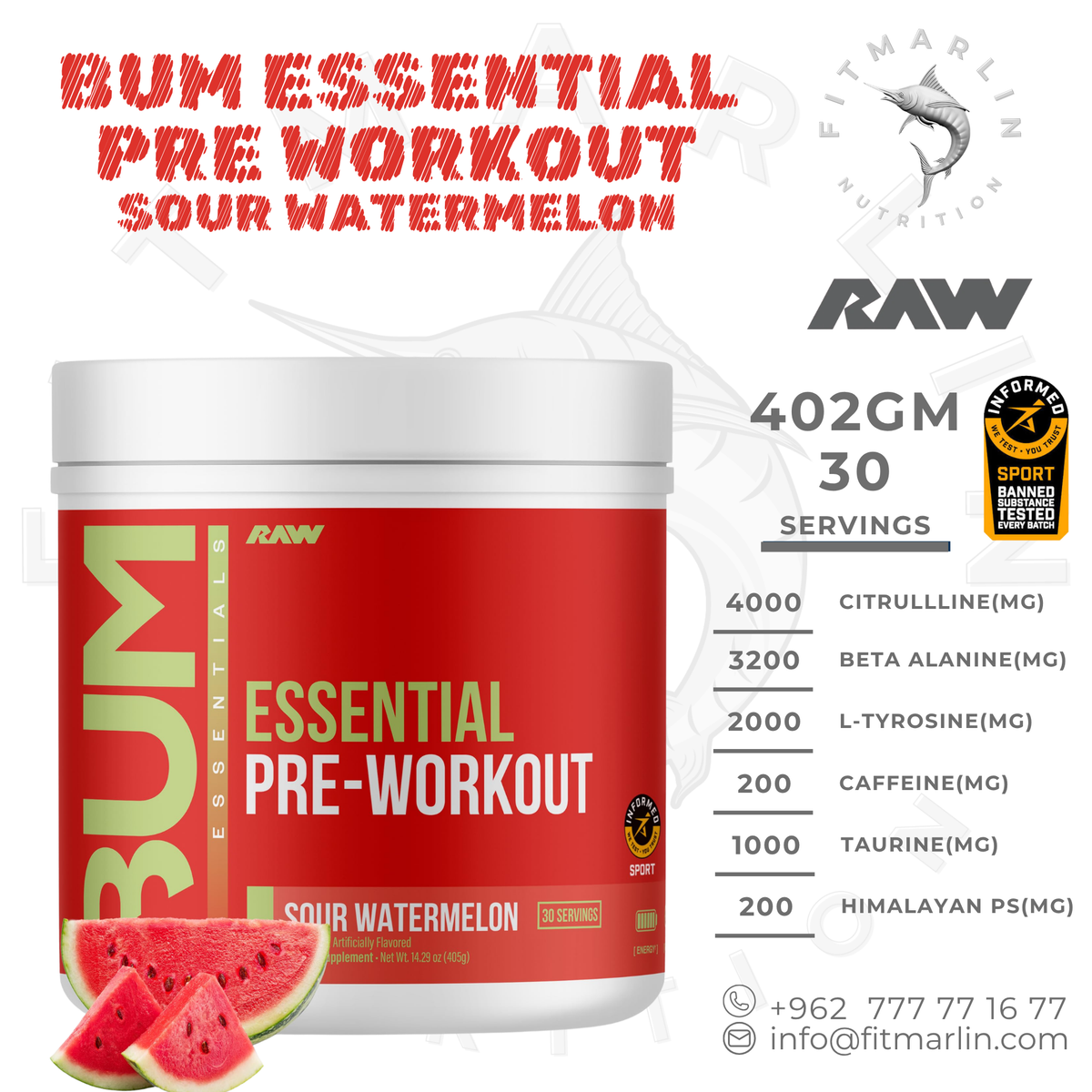 RAW Nutrition Essential Pre-Workout