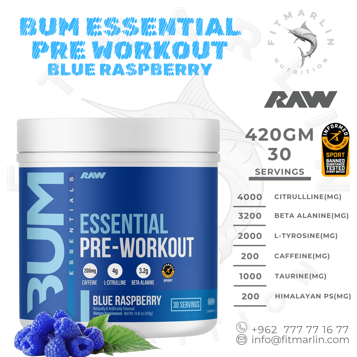 RAW Nutrition Essential Pre-Workout