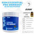 RAW Essential Pre-Workout 20 Servings