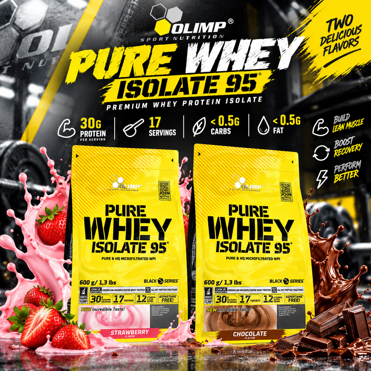 Olimp Pure Whey Isolate 95 (1.3lb,600gm)