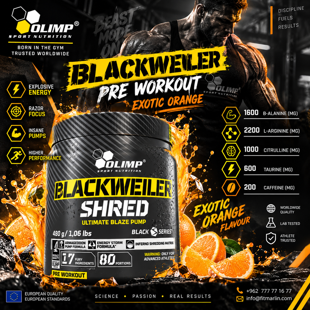 Olimp Blackweiler Shred Pre Workout  – 480GM