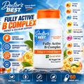 Doctor's Best Fully Active B Complex with Quatrefolic – 60 Veggie Caps