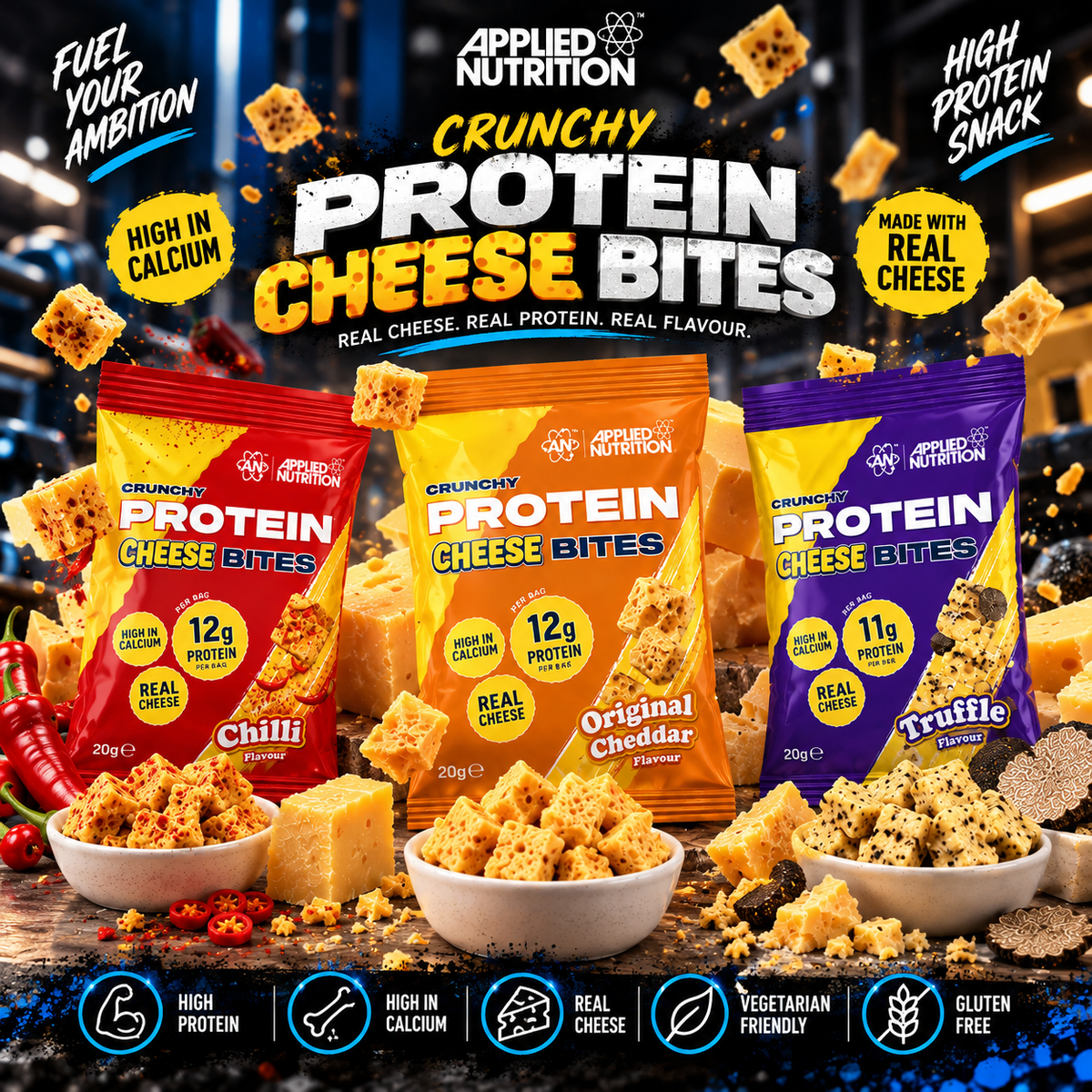 Applied Nutrition Protein Cheese Bites 20g