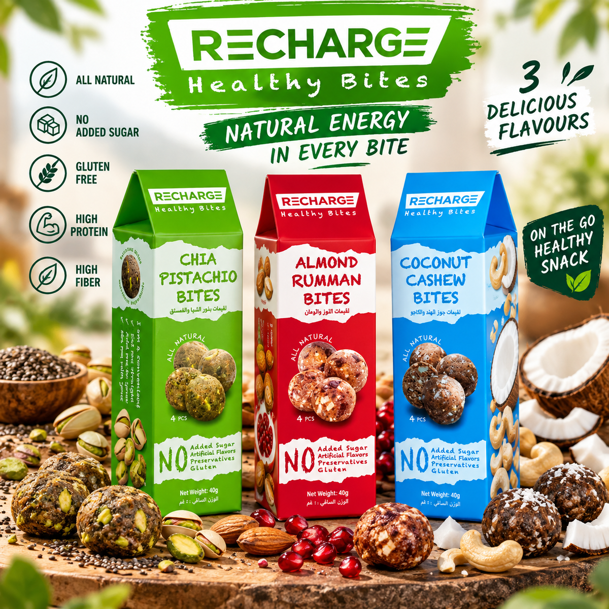 Recharge Healthy Bites – 40g
