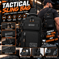 Tactical Sling Bag – Multi-Pocket Crossbody Backpack – Black
